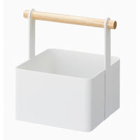 UNIVERSALABLAGE  - Weiss, Basics, Holz/Metall (13/13/16cm)