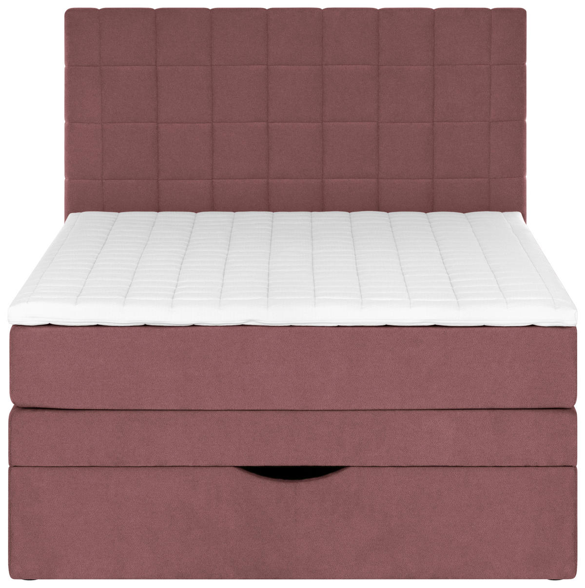 BOXSPRINGBETT 140/200 cm,  in Koralle  - Koralle/Schwarz, Design, Kunststoff/Textil (140/200cm) - Welnova