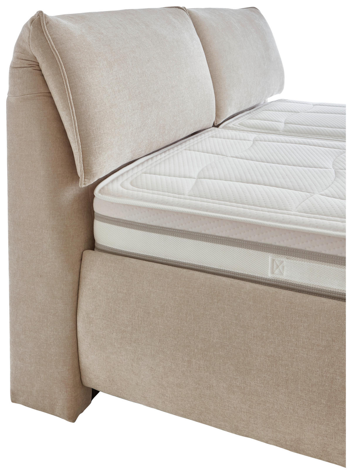 ČALOUNĚNÁ POSTEL, 180/200 cm, přírodní barvy - bílá/černá, Konvenční, dřevo/kompozitní dřevo (180/200cm) - Beldomo - Sleep