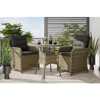 BALKONSET  - Grau, MODERN, Glas/Kunststoff - Ambia Garden