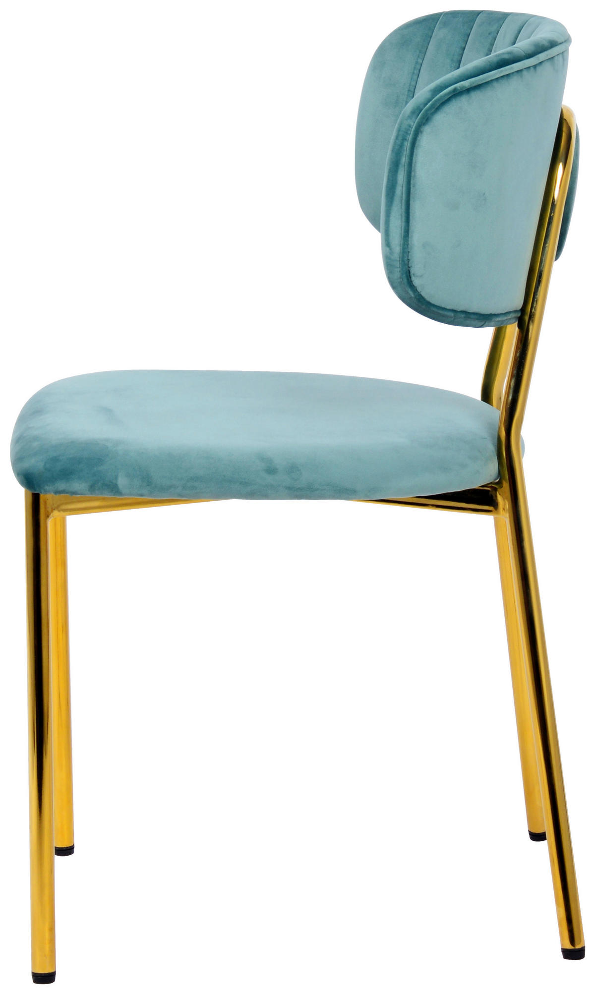 STUHL-SET  in Eisen  - Goldfarben/Grün, Design, Kunststoff/Metall (47/80/51cm) - Kayoom