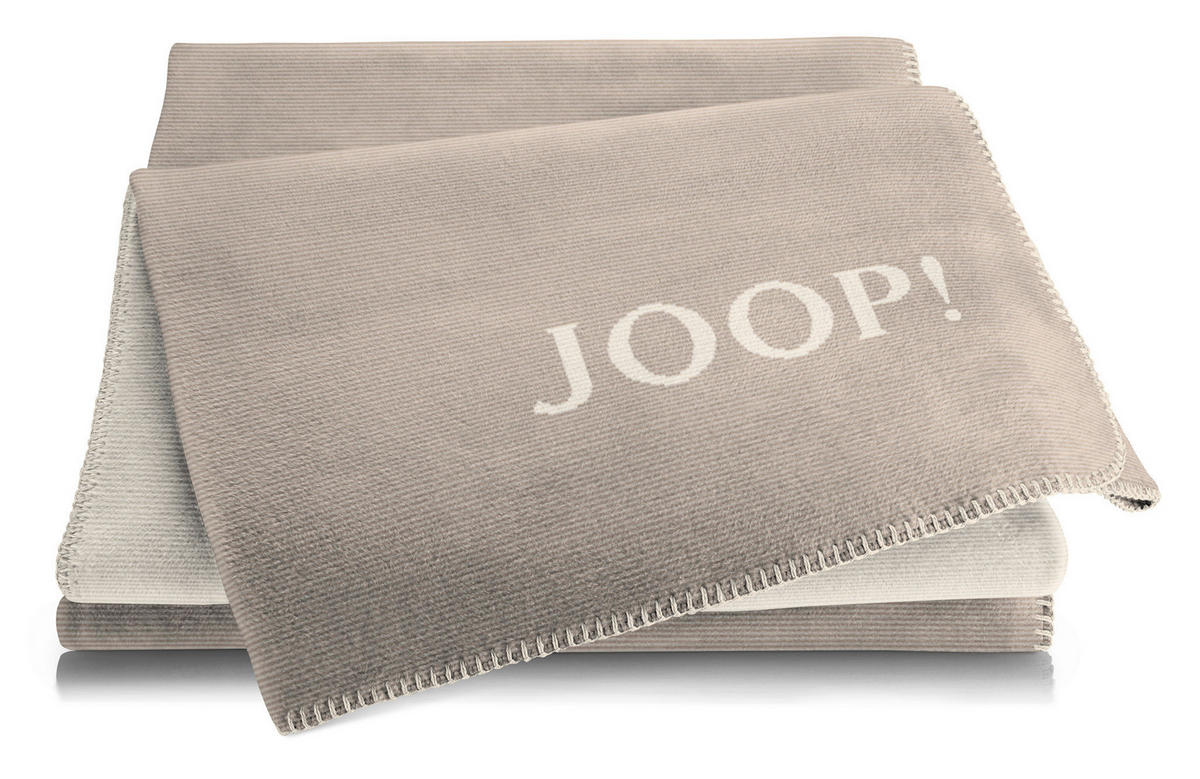 POKRIVAČ bež-siva  - bež-siva, Dizajnerski, tekstil (50/35/10cm) - Joop!