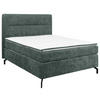 BOXSPRINGBETT 140/200 cm  in Dunkelgrau  - Dunkelgrau/Schwarz, Design, Textil/Metall (140/200cm) - Esposa