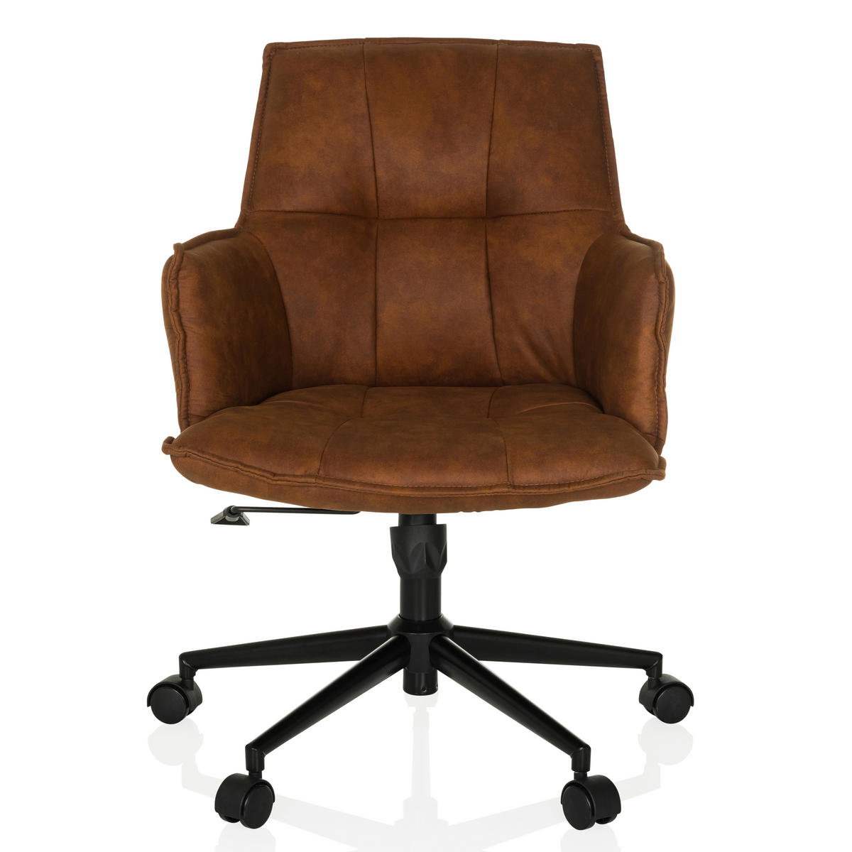 DREHSTUHL Braun  - Schwarz/Braun, MODERN, Kunststoff/Textil (54/85/70cm) - MID.YOU