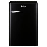 KÜHLSCHRANK 55/86/61,5 cm KS 15617 MS  - Schwarz, Basics, Glas/Metall (55/86/61,5cm) - Amica