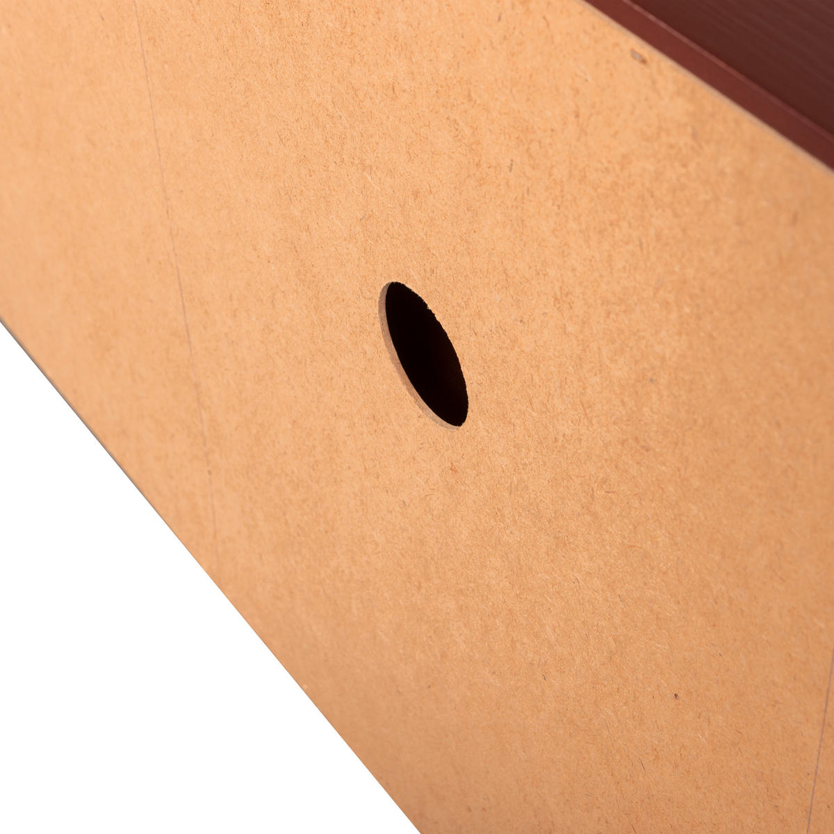 LOWBOARD Pencil  in 180/52/40 cm  - Dunkelrot, Design, Holz (180/52/40cm) - Livetastic