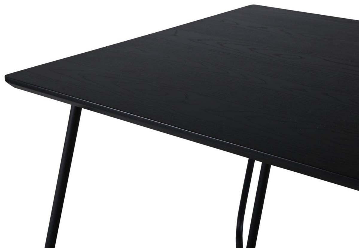MATBORD i trä, trämaterial 190/90/75 cm   - svart, Design, metall/trämaterial (190/90/75cm) - Johann Jakob