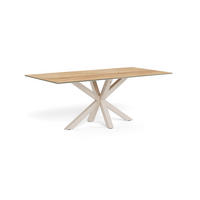 ESSTISCH in Metall, Glas, Keramik 200/100/75,5 cm  - Eichefarben/Grau, MODERN, Glas/Keramik (200/100/75,5cm) - MID.YOU