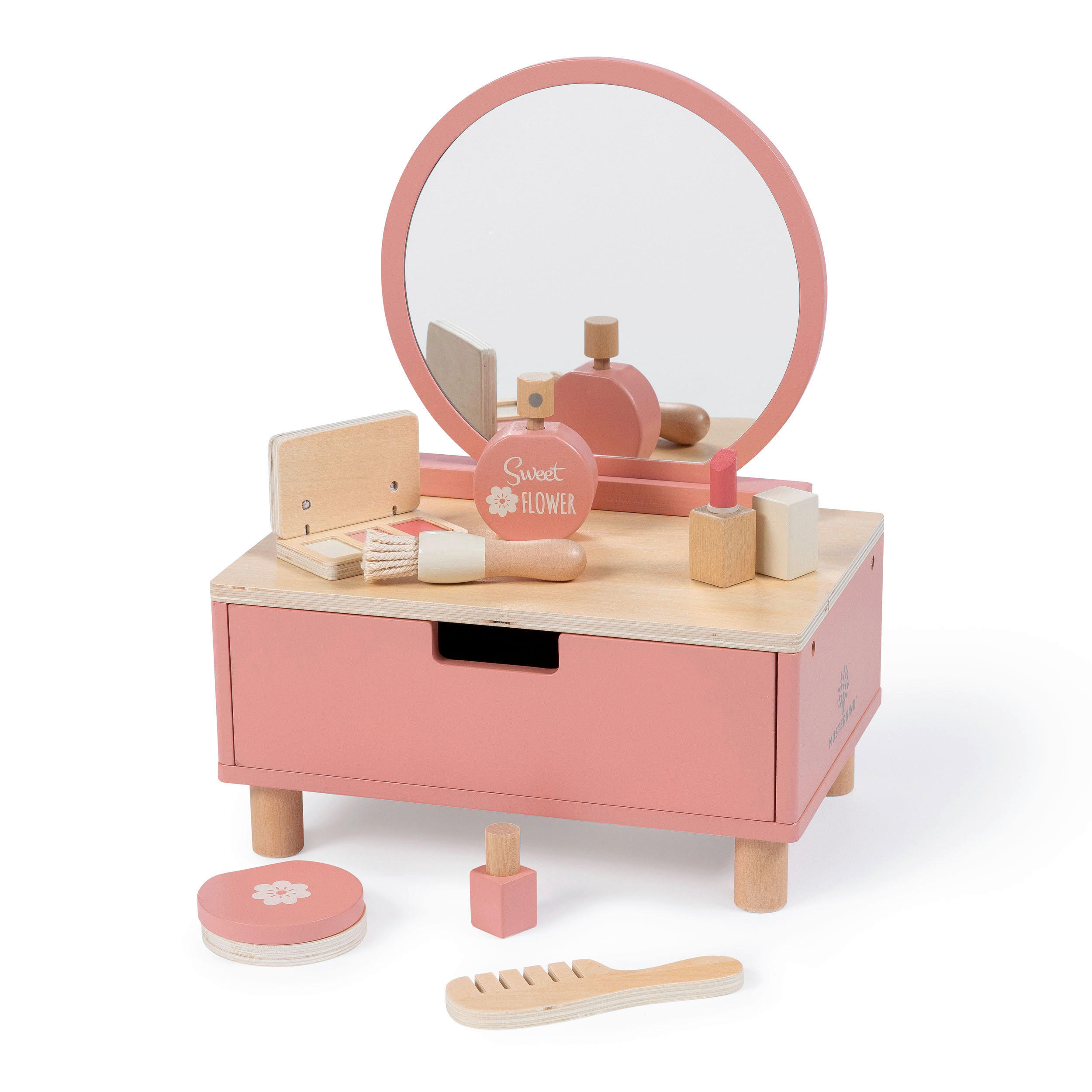 KINDER-STYLINGSET CAMELLIA  - Altrosa, Basics, Holz (28/19/36cm) - MUSTERKIND