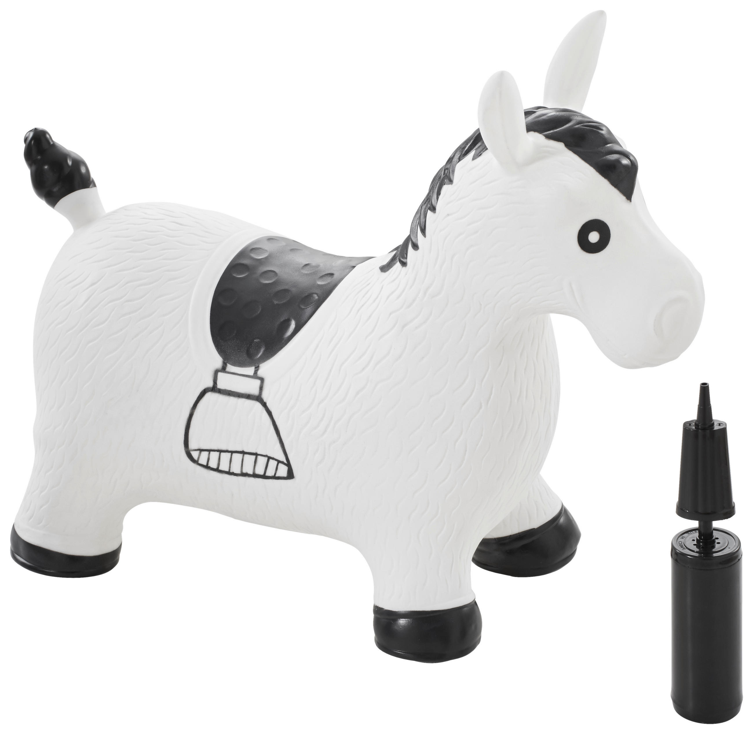UGRÁLÓ ÁLLAT - fekete/fehér, Basics, műanyag (58/28/47cm) - My Baby Lou