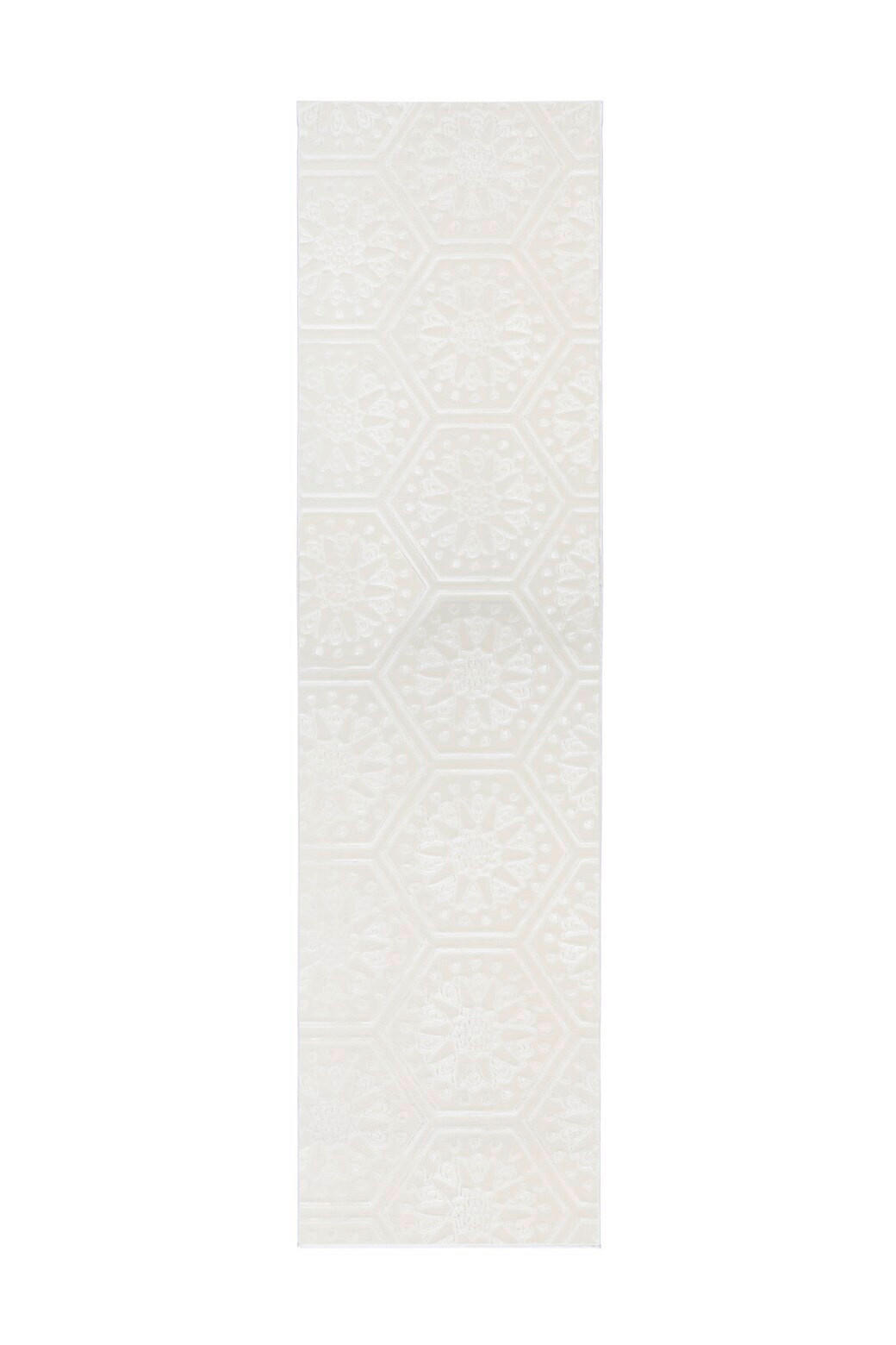 LÄUFER 80/300 cm Monroe 225 Weiß  - Weiss, Konventionell, Kunststoff/Textil (80/300cm)