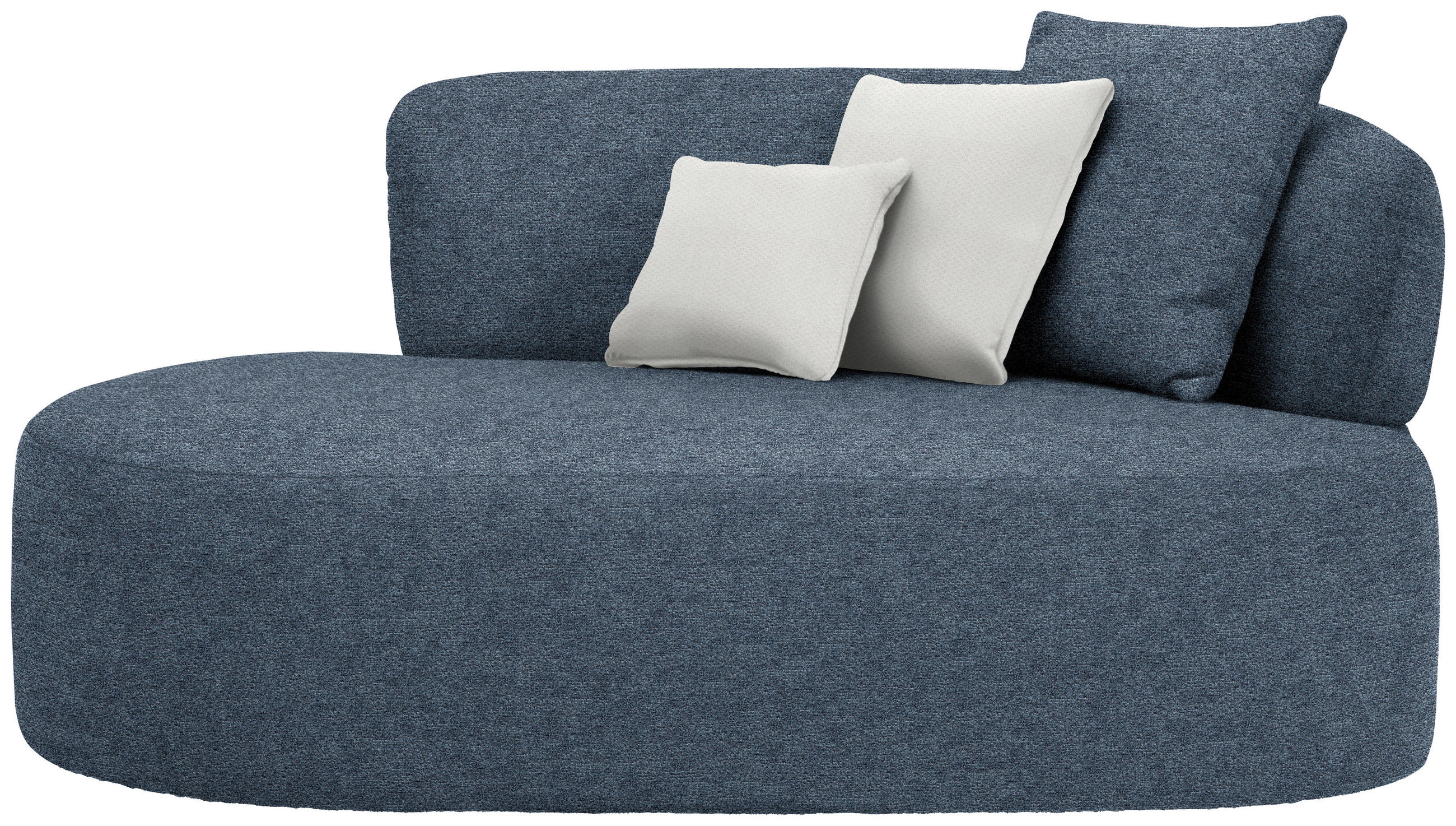 RÉCAMIERE in Chenille Blau, Beige  - Blau/Beige, MODERN, Kunststoff/Textil (166/86/105cm) - Hom`in