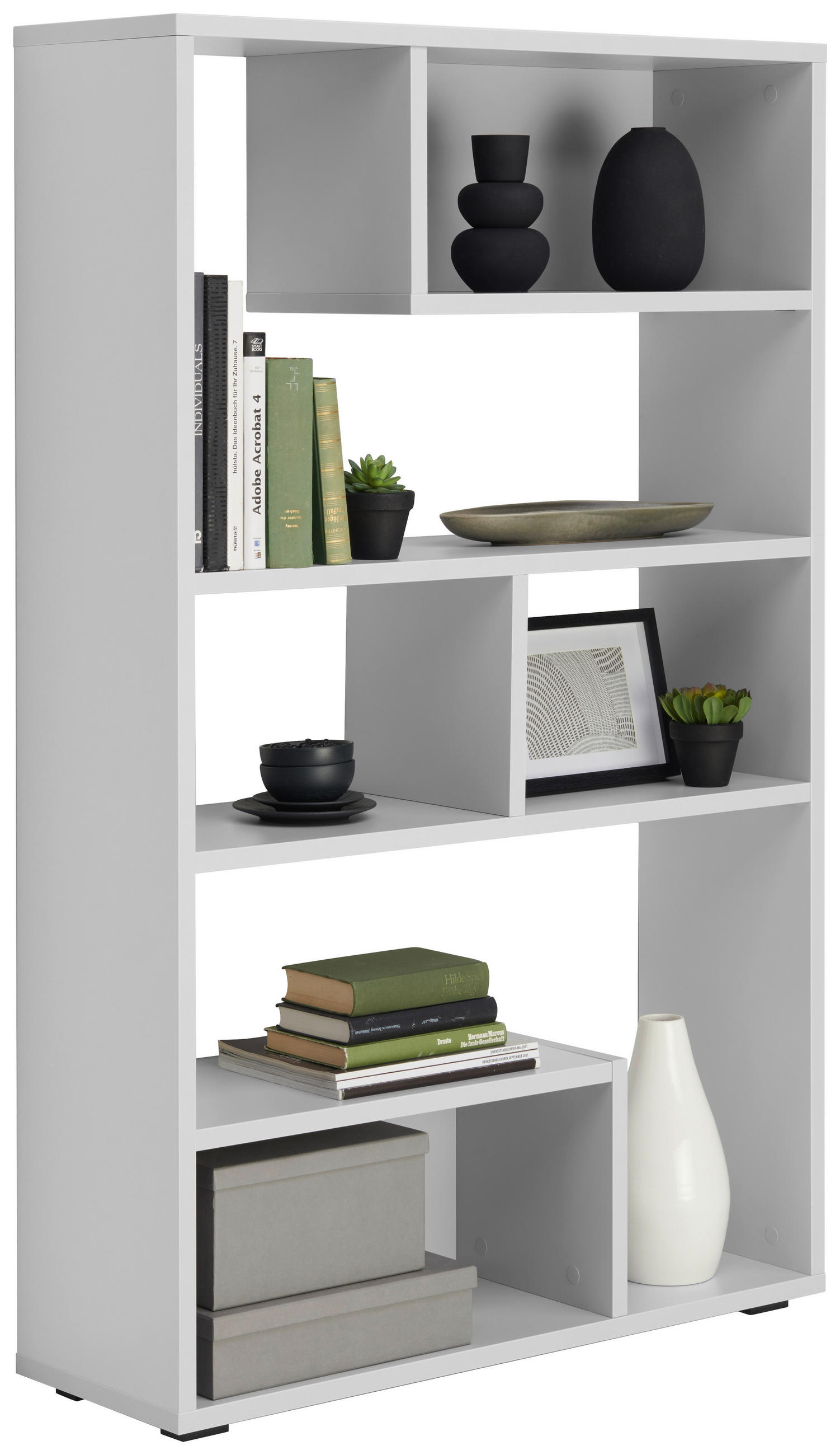 RAUMTEILER - Grau, MODERN, Holzwerkstoff/Kunststoff (92/146/30cm) - Hom`in