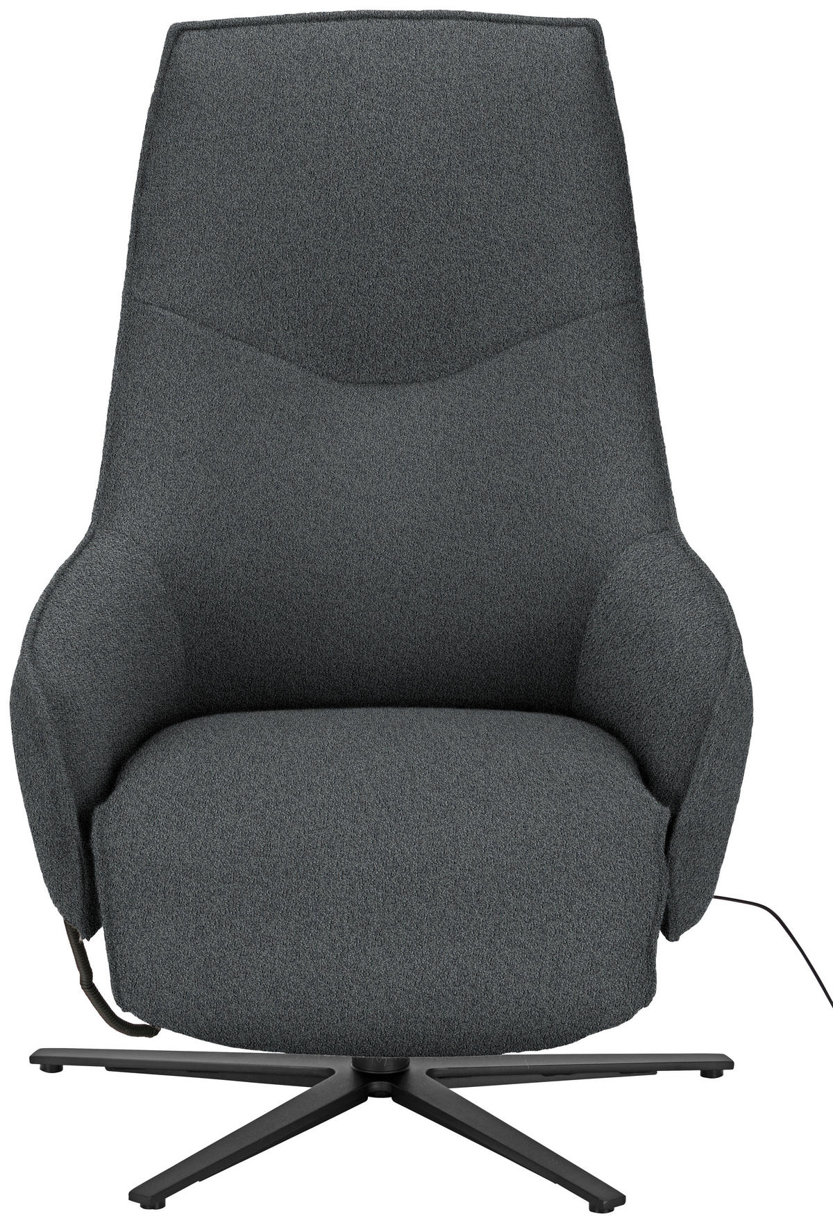 RELAXSESSEL in Textil Grau  - Anthrazit/Grau, Design, Textil/Metall (70/112/85cm) - Himolla Komfortklass