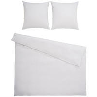 BETTWÄSCHE Satin 200/200 cm  - Silberfarben, KONVENTIONELL, Textil (200/200cm) - Bio:Vio