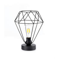 TISCHLEUCHTE 24/24/35 cm   - Schwarz, Basics, Metall (24/24/35cm)