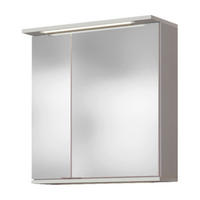 SPIEGELSCHRANK 60/67/20 cm  - Chromfarben/Weiß, KONVENTIONELL, Glas/Holzwerkstoff (60/67/20cm) - Xora