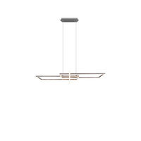 LED-HÄNGELEUCHTE 110/40/150 cm    - Nickelfarben, Design, Metall (110/40/150cm) - Trio Leuchten
