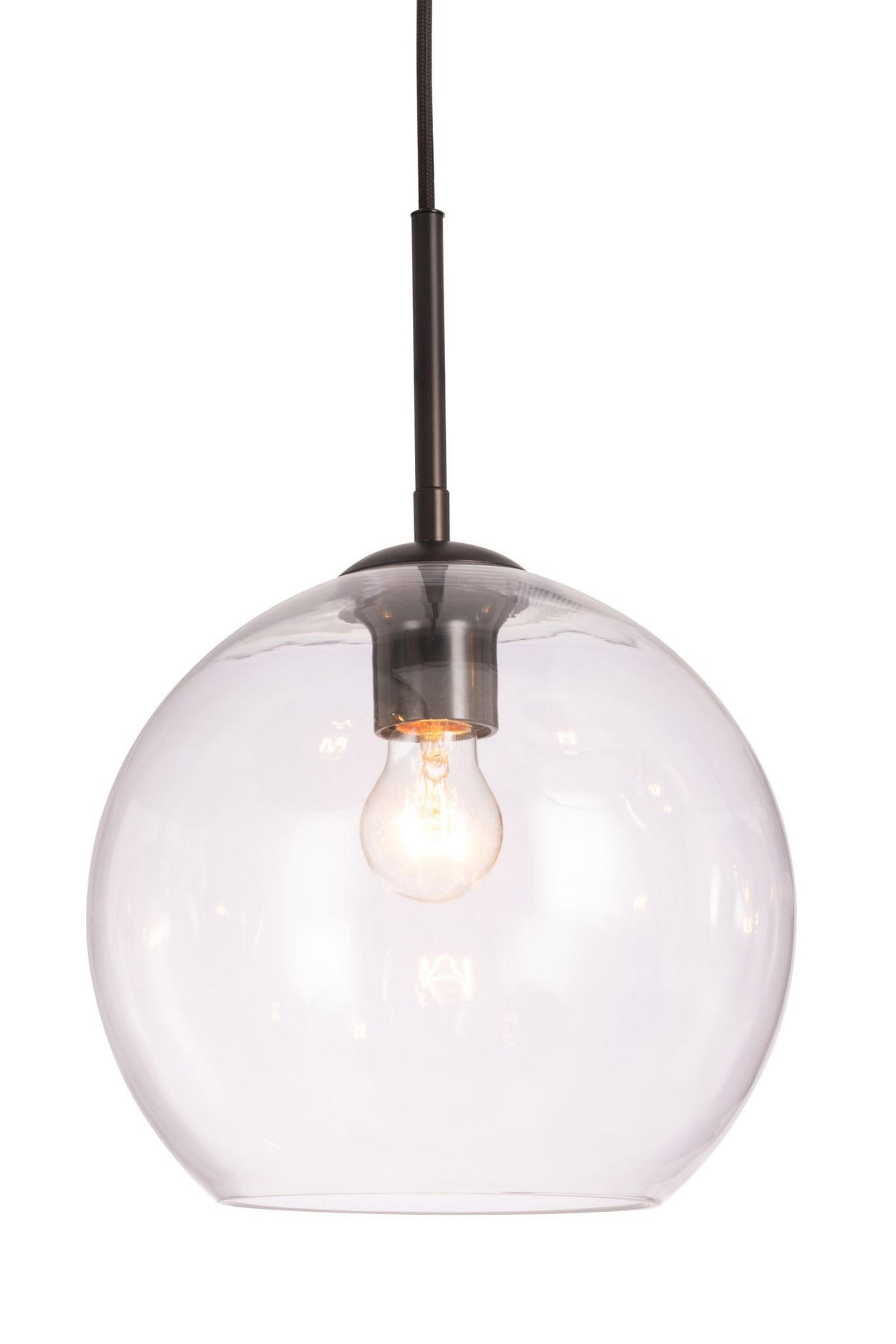 HÄNGELEUCHTE Amelie 97,5/42,5/150 cm   - Klar/Bernsteinfarben, Basics, Glas/Metall (97,5/42,5/150cm) - Novel