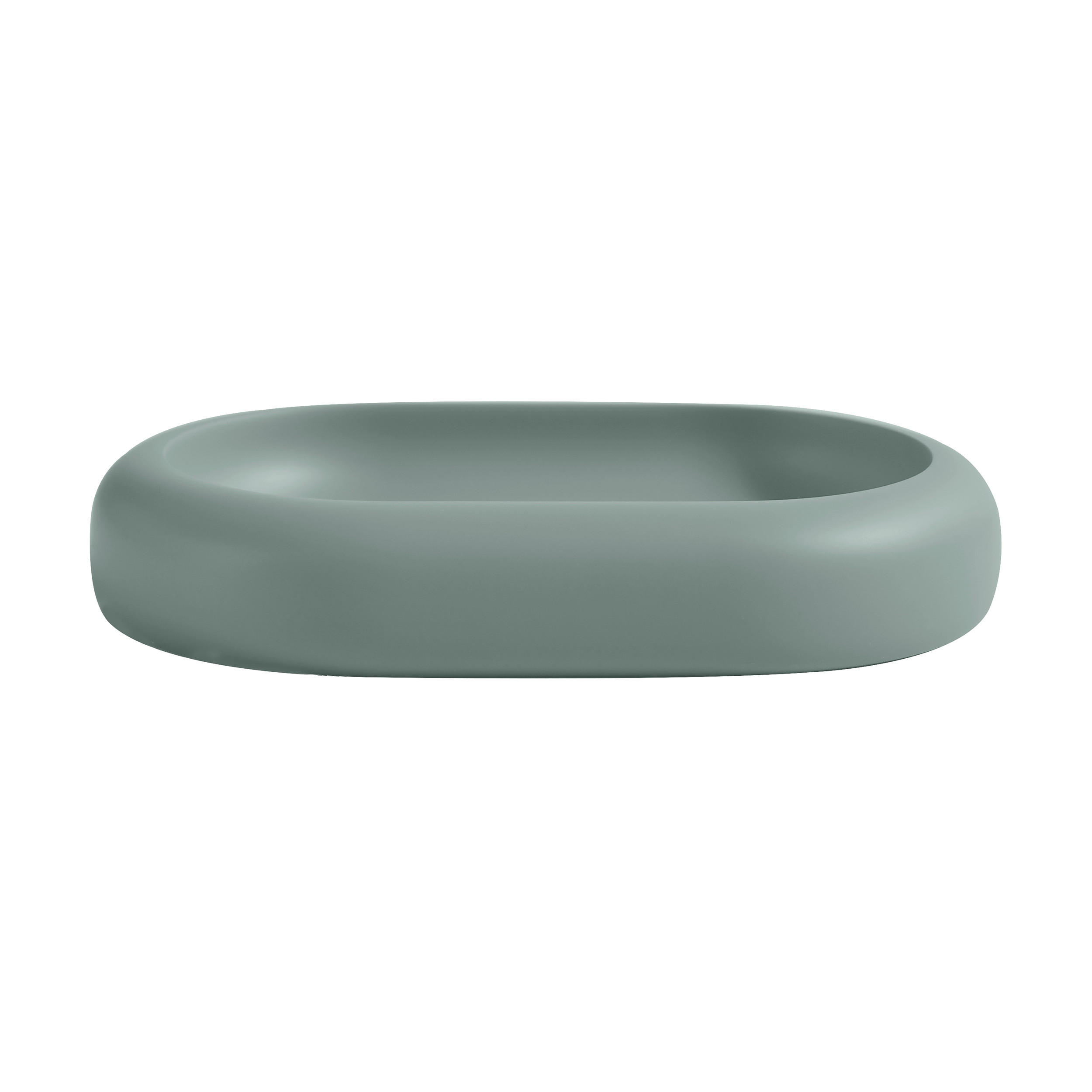SEIFENSCHALE Kunststoff  - Graugrün, Basics, Kunststoff (8.3/2.2/12.7cm) - Spirella