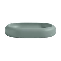 SEIFENSCHALE Kunststoff  - Graugrün, Basics, Kunststoff (8.3/2.2/12.7cm) - Spirella