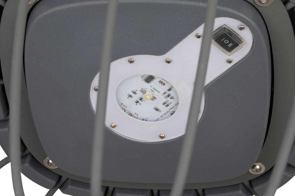 AUßENLEUCHTE 40/30 cm   - Grau, Trend, Kunststoff/Metall (40/30cm) - Novel