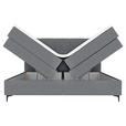 BOXSPRINGBETT 180/200 cm  in Grau  - Schwarz/Grau, KONVENTIONELL, Textil/Metall (180/200cm) - Carryhome