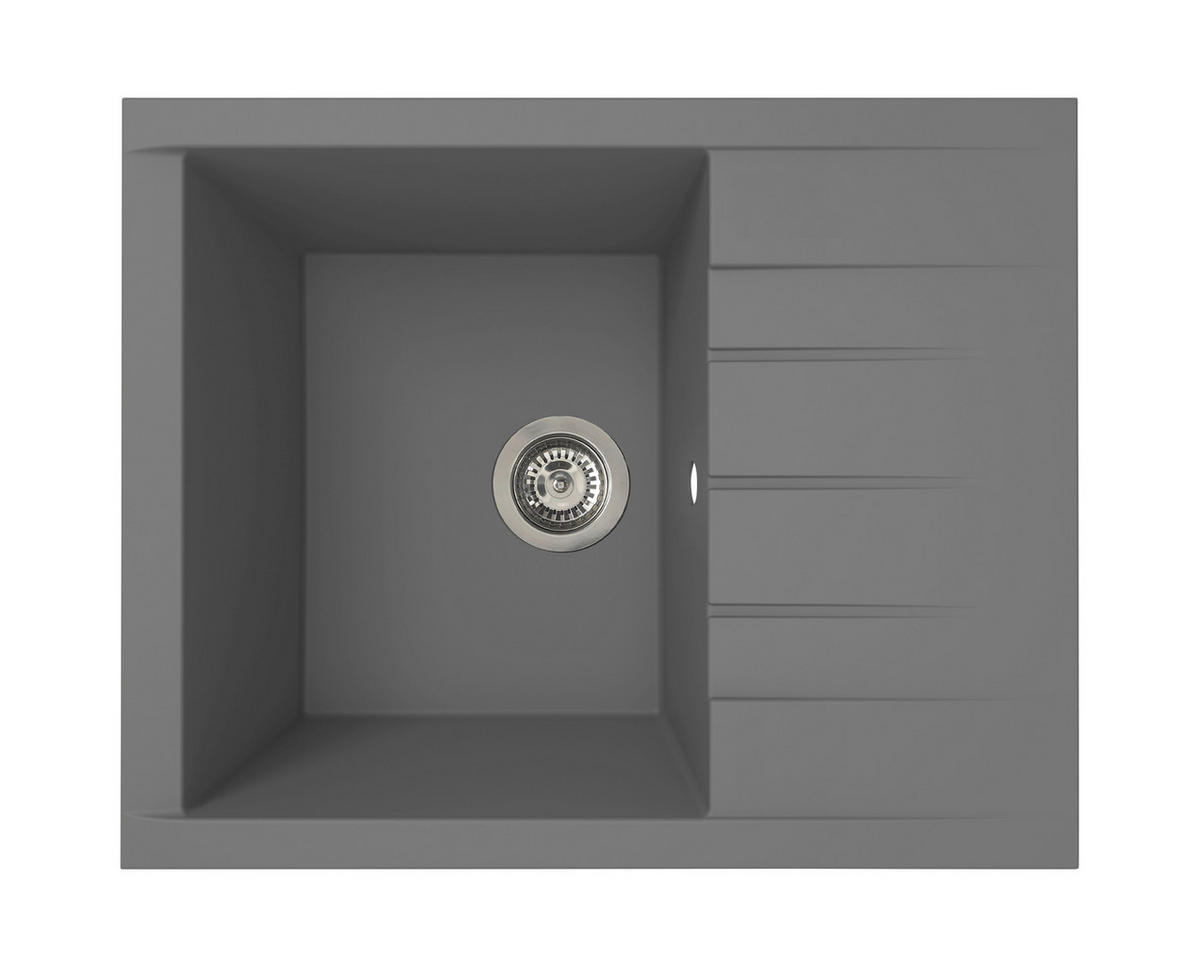 DISKHO 175000000183  - grå, Basics, glas/plast (62/21/50cm) - Respekta