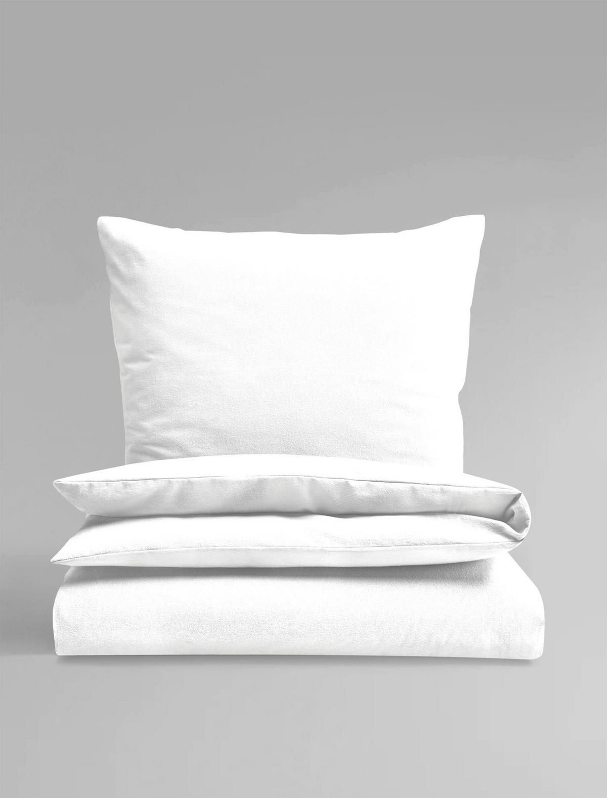 BETTWÄSCHE Biber 240/220 cm  - Weiß, Basics, Textil (240/220cm) - Bierbaum