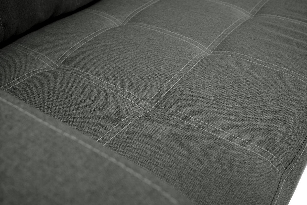 HÖRNBÄDDSOFFA i mikrofiber grafitfärgad  - vit/grafitfärgad, Design, textil/plast (240/160cm) - Livetastic