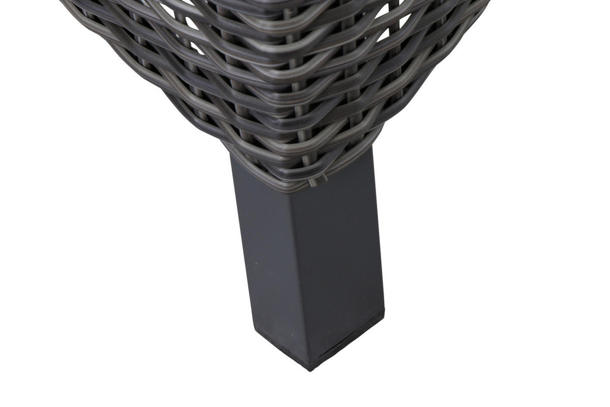 LOUNGEGARNITUR 5-teilig   90/103/160 cm Aluminium  - Grau, Basics, Keramik/Kunststoff (90/103/160cm) - Siena Garden