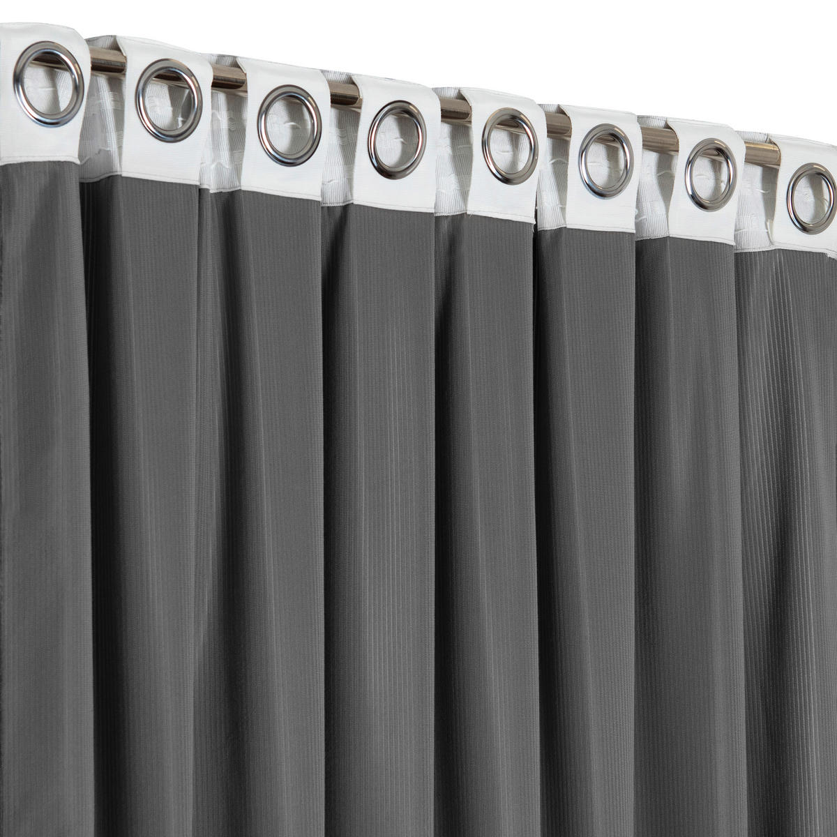 FERTIGVORHANG blickdicht  - Anthrazit, Basics, Textil (140/240cm)