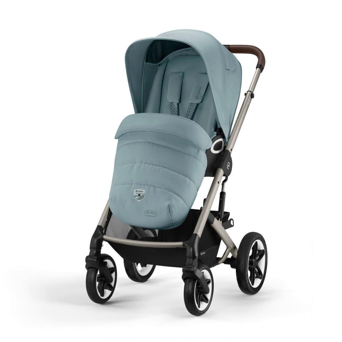 KINDERWAGEN  Talos S Lux  Stormy Blue  - Pastellblau/Silberfarben, Basics, Textil/Metall (91/80/112cm) - Cybex