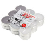 TEELICHTSET 18 Stück  - Dunkelgrau/Silberfarben, Basics, Metall (3cm) - Boxxx