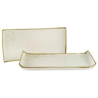SERVERINGSFAT SET Nature Collection Creme 2 delar  - cremefärgad, Basics, keramik (33/16,5/3,5cm) - Creatable