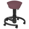 BÜROHOCKER   Schwarz, Flieder  - Flieder/Schwarz, Basics, Textil/Metall (55/45,66/55cm) - Aeris