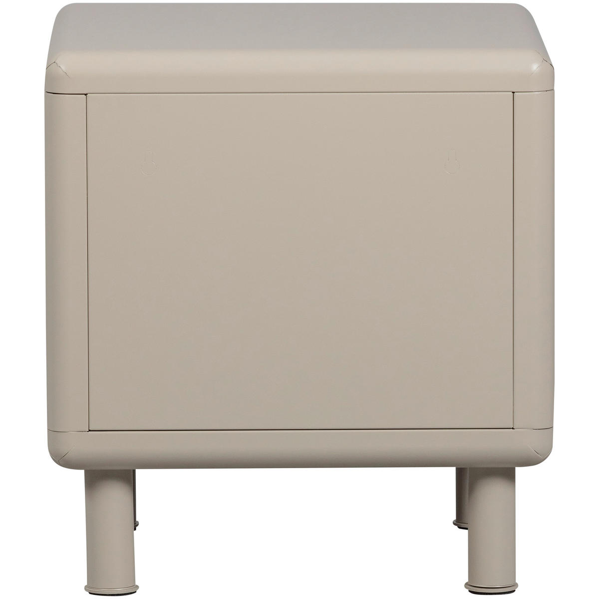 NACHTTISCH 42/45/42 cm  - Sandfarben, Design, Metall (42/45/42cm) - Livetastic