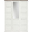 DREHTÜRENSCHRANK 154/209/60 cm 3-türig  - Weiß/Grau, LIFESTYLE, Glas/Holzwerkstoff (154/209/60cm) - Hom`in