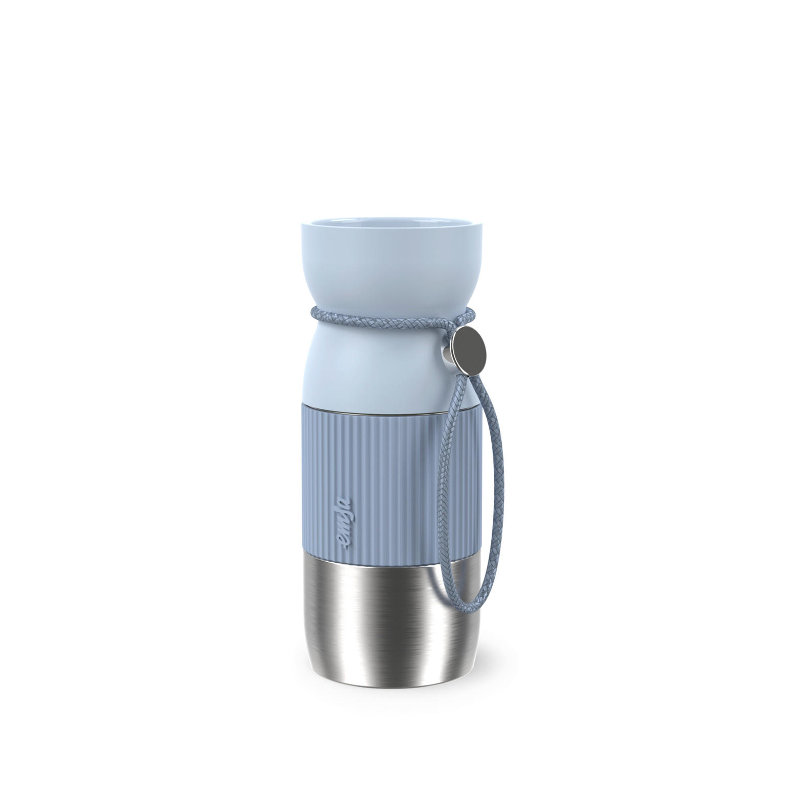 ISOLIERFLASCHE beYou 0,36L L  - Pastellblau, Basics, Metall (7,4/7,4/18,7cm) - Emsa