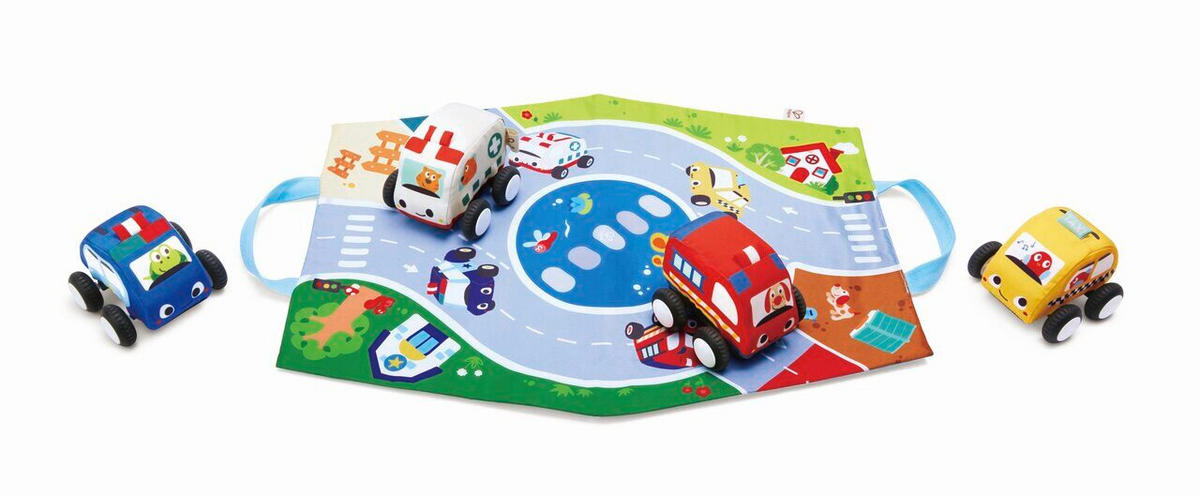 SPIELFAHRZEUG - Blau/Hellrot, Basics, Kunststoff/Textil (38/25/9,5cm) - Hape