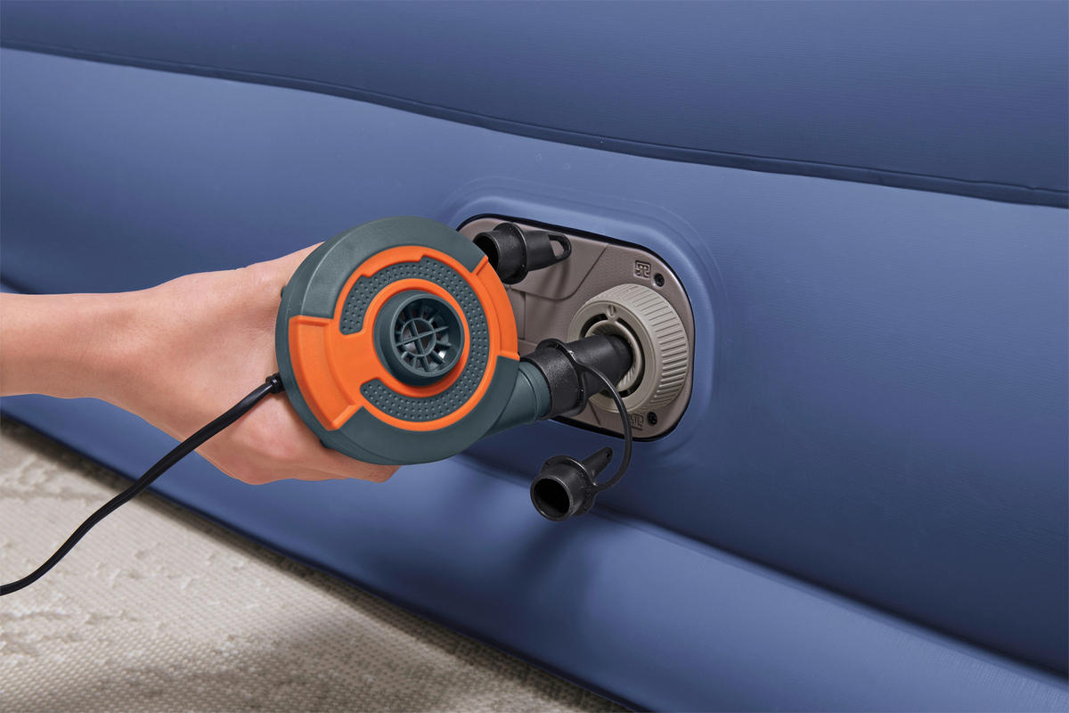 LUFTBETT TRITECH AIR 67630 Hellgrau, Dunkelblau  - Hellgrau/Dunkelblau, KONVENTIONELL, Kunststoff (203/152/46cm) - Bestway