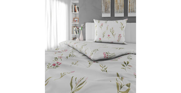 BETTWÄSCHE Mavie Satin 140/200 cm  - Rosa/Weiß, KONVENTIONELL, Textil (140/200cm) - Novel