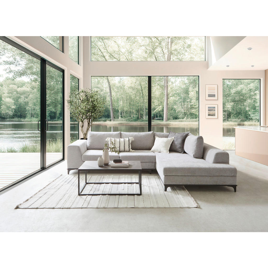 Thumbnail - Stylife Ecksofa, Grau, Textil, 3-Sitzer, Füllung: Schaumstoff, Ottomane rechts, L-Form, 314x211 cm, seitenverkehrt erhäl...