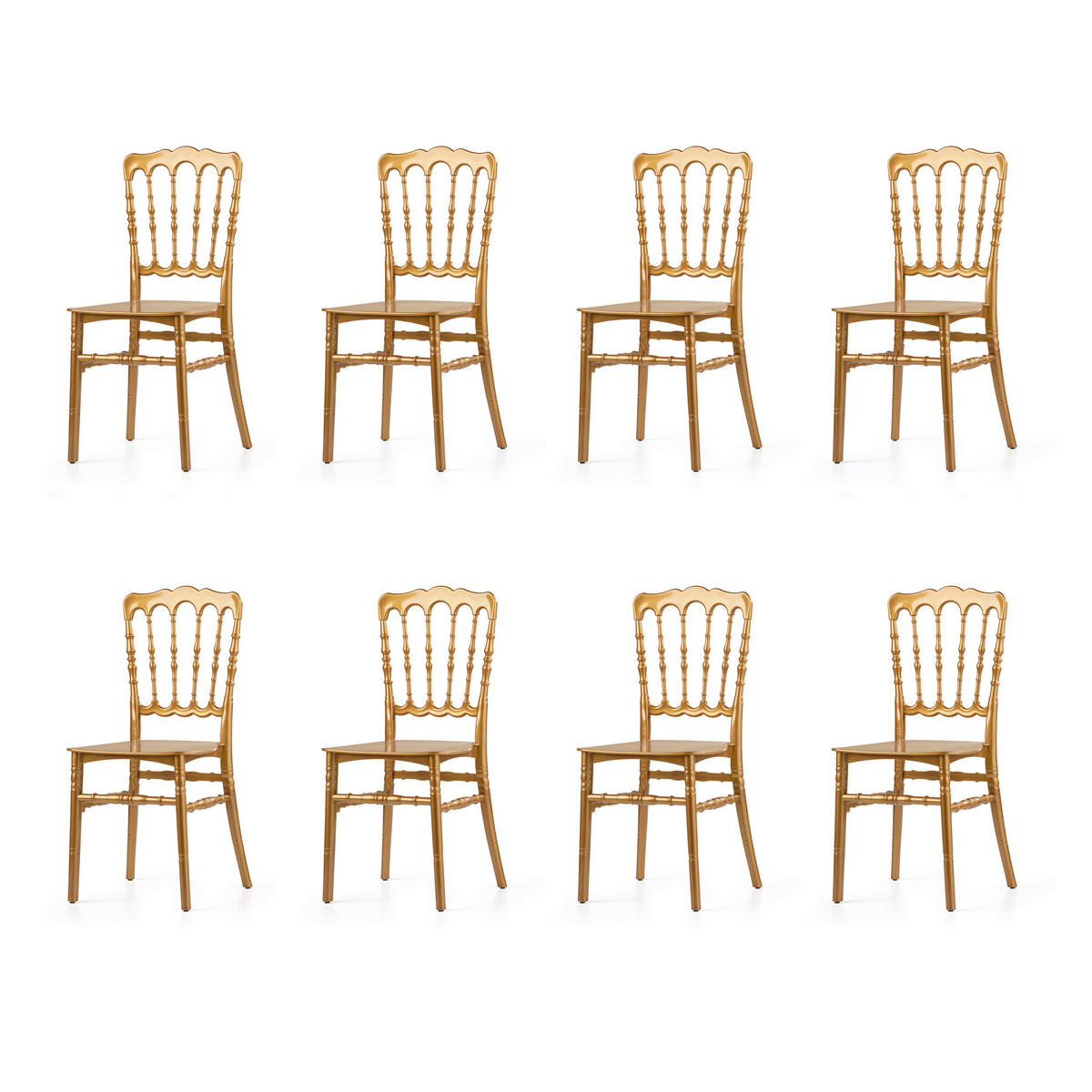 STAPELSESSEL Goldfarben  - Goldfarben, LIFESTYLE, Kunststoff (41/89,5/43cm)