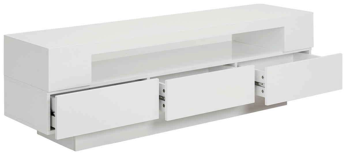 TV-SZEKRÉNY 150/45/40 cm  - fehér, Design, faalapú anyag (150/45/40cm) - Xora