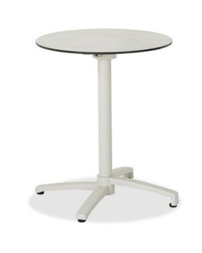 BISTROTISCH Metall, Kunststoff 60/60/73 cm  - Beige/Grauweiss, Design, Kunststoff/Metall (60/60/73cm)