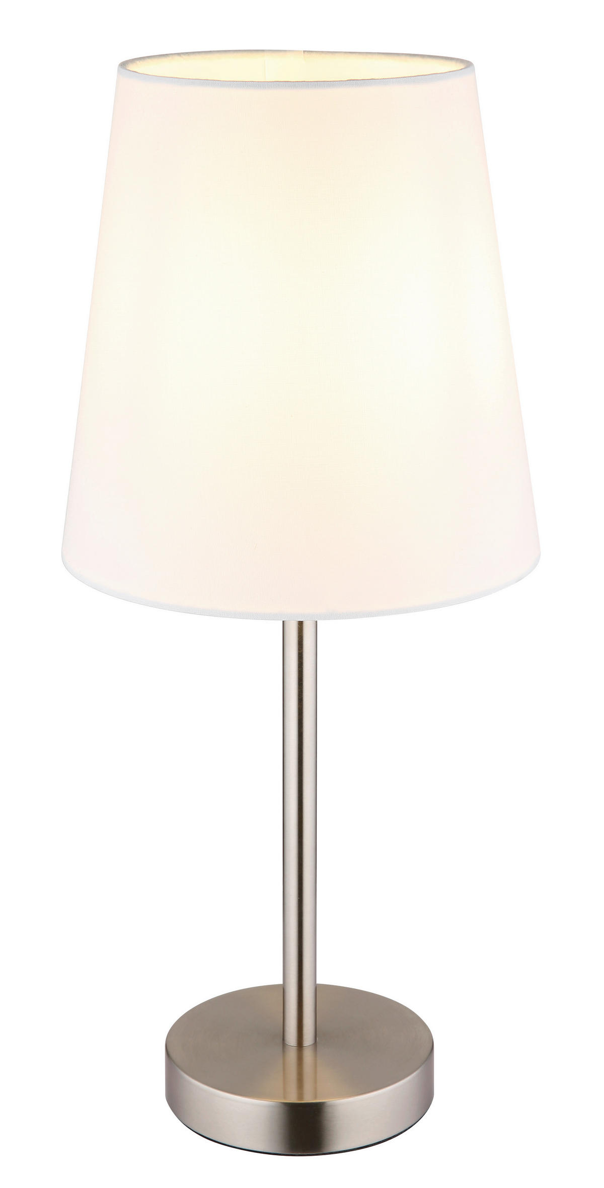 TISCHLEUCHTE 20/45 cm   - Schwarz/Weiß, KONVENTIONELL, Kunststoff/Textil (20/45cm) - Globo