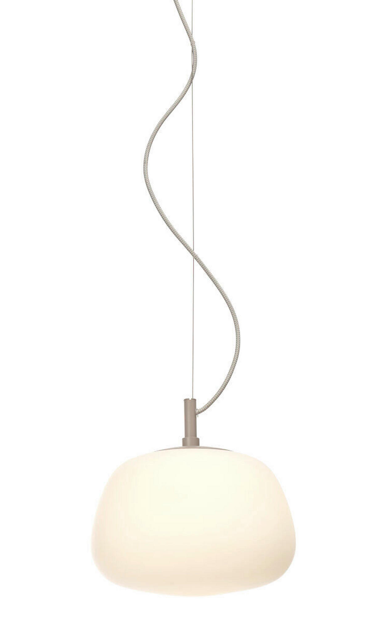 HÄNGELEUCHTE 25/24 cm   - Sandfarben/Weiß, Trend, Glas (25/24cm) - It's about Romi