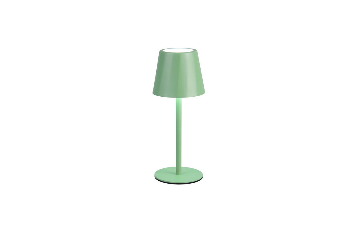 AKKU-TISCHLEUCHTE Diaz 8,5/21 cm  - Grün, Design, Metall (8,5/21cm)