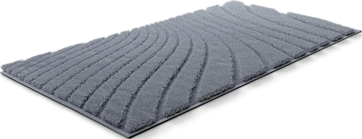 BADEMATTE Anthrazit 70/120 cm  - Anthrazit, Basics, Kunststoff/Textil (70/120cm) - Grund